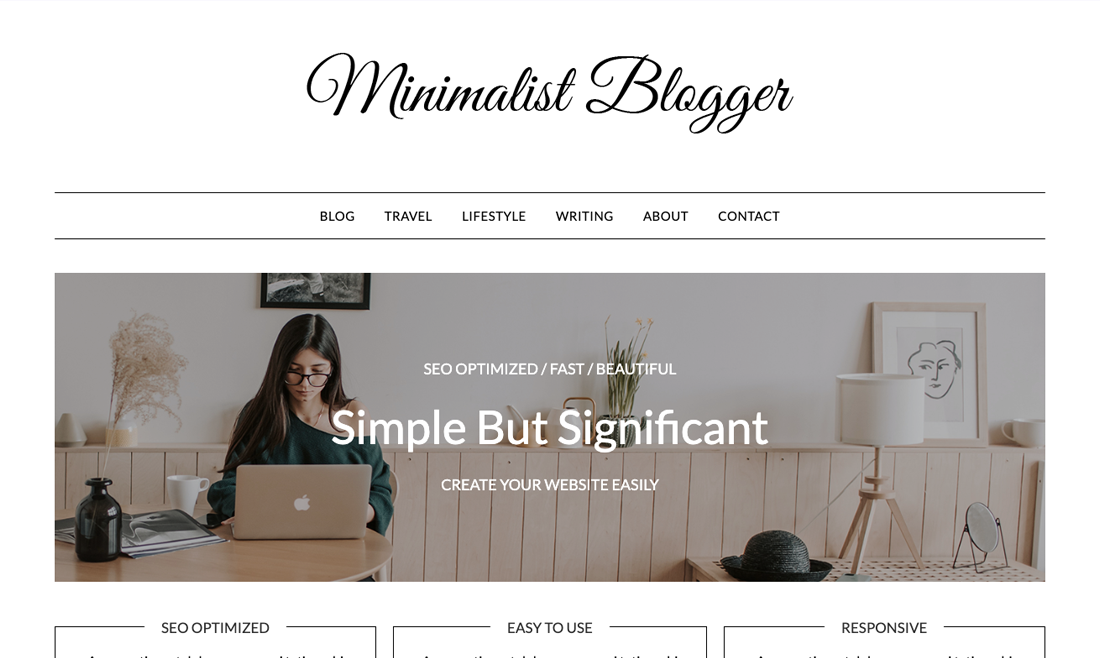 Média Thème Minimaliste Blogger WordPress 2