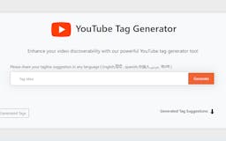 AI YouTube Tag Generator media 1