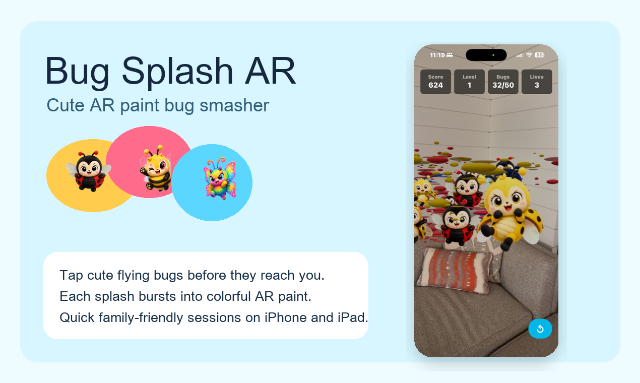 Bug Splash AR gallery image
