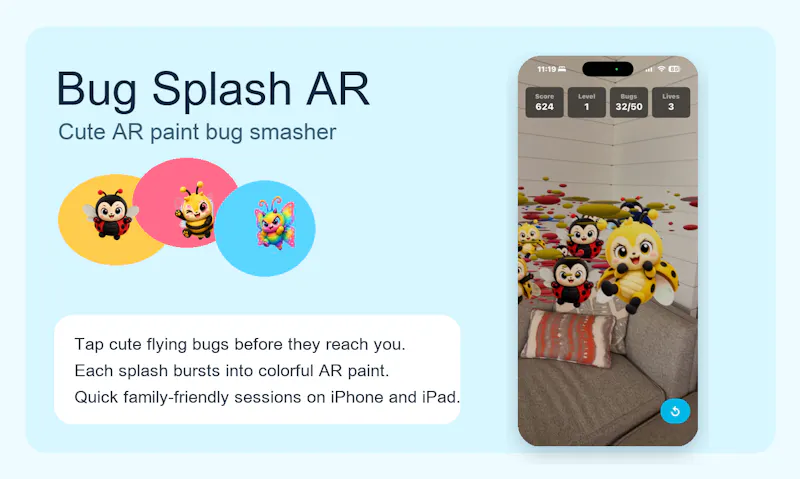 Bug Splash AR screenshot 1