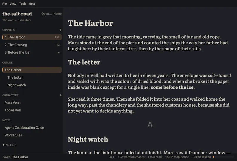 Quillwright screenshot 2