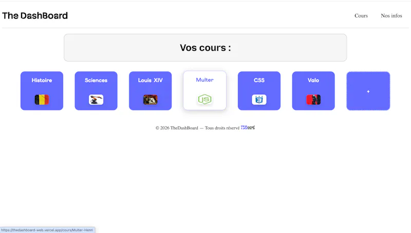 the DashBoard screenshot 1