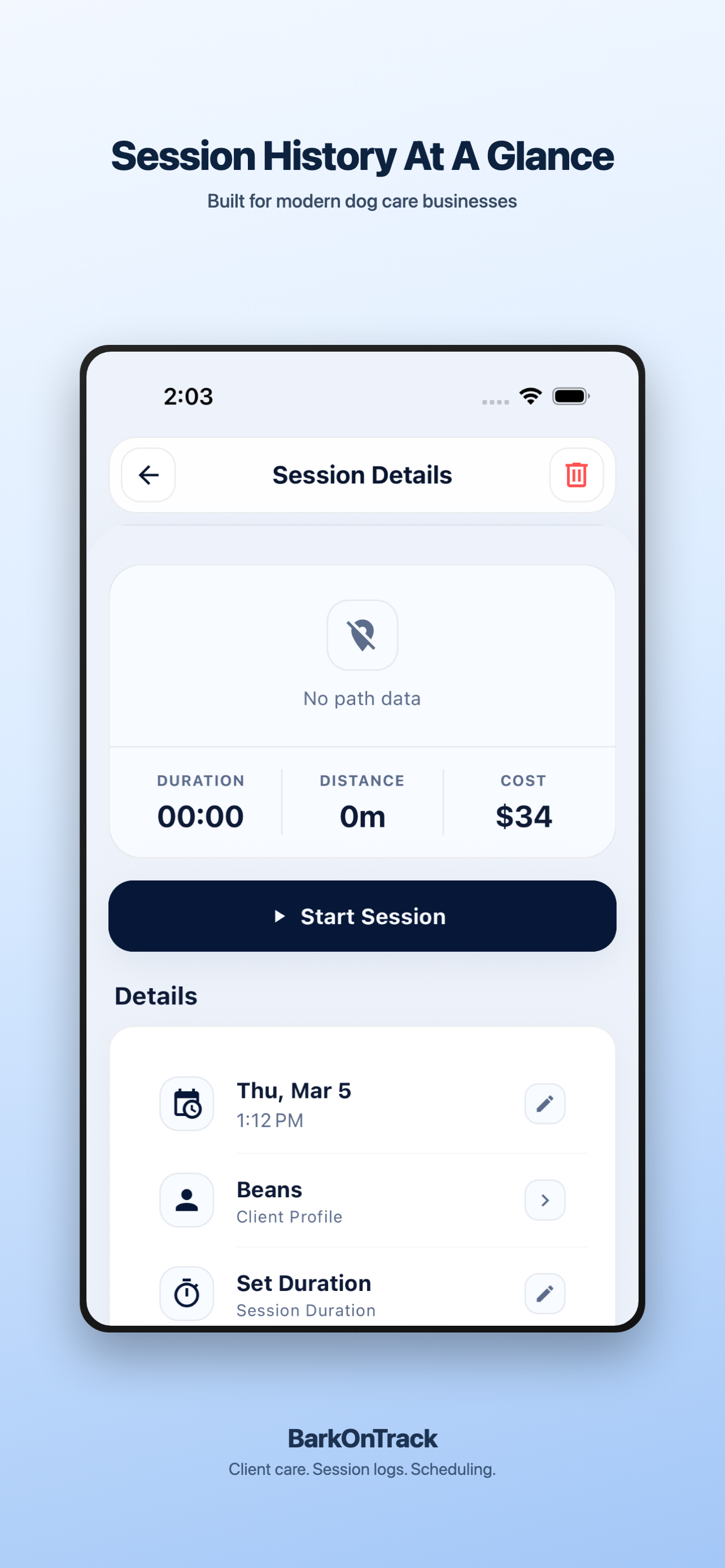 BarkOnTrack gallery image