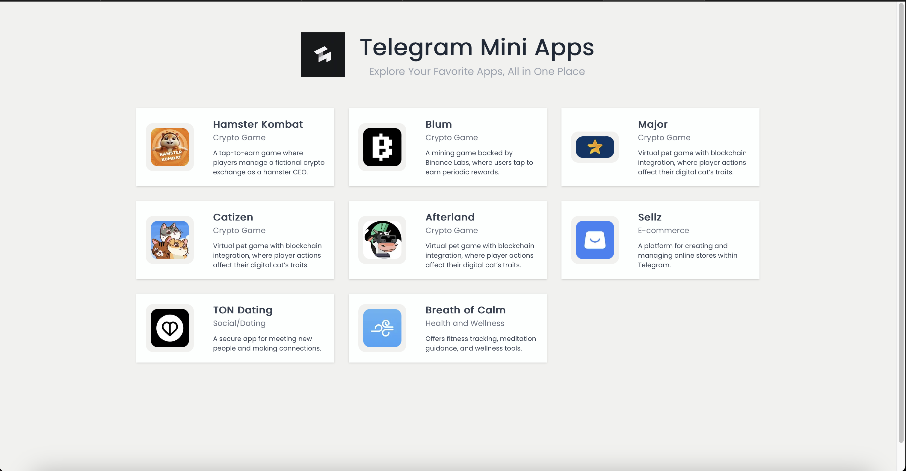 Media Aplikasi Mini Telegram - Semua di satu tempat 1