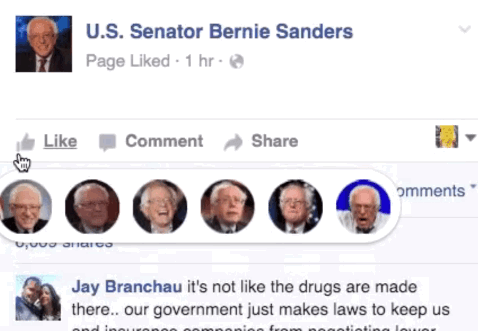 Bernie Sanders Reactions