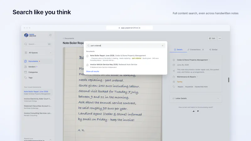 Paperarchive screenshot 4