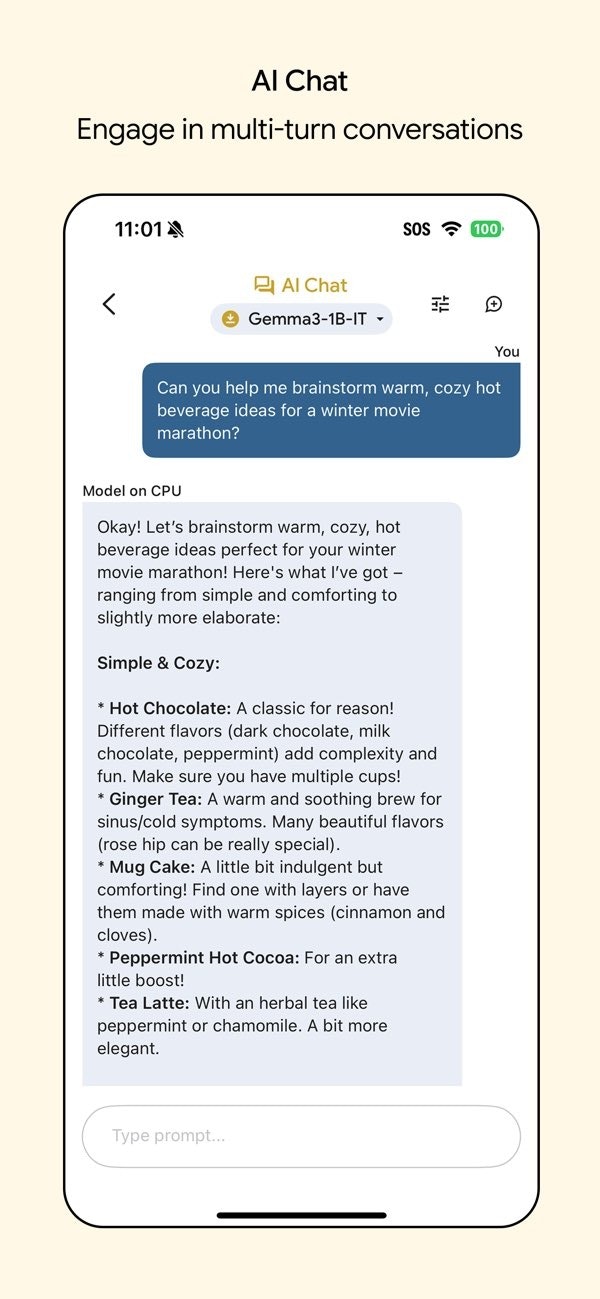 Google AI Edge Gallery gallery image