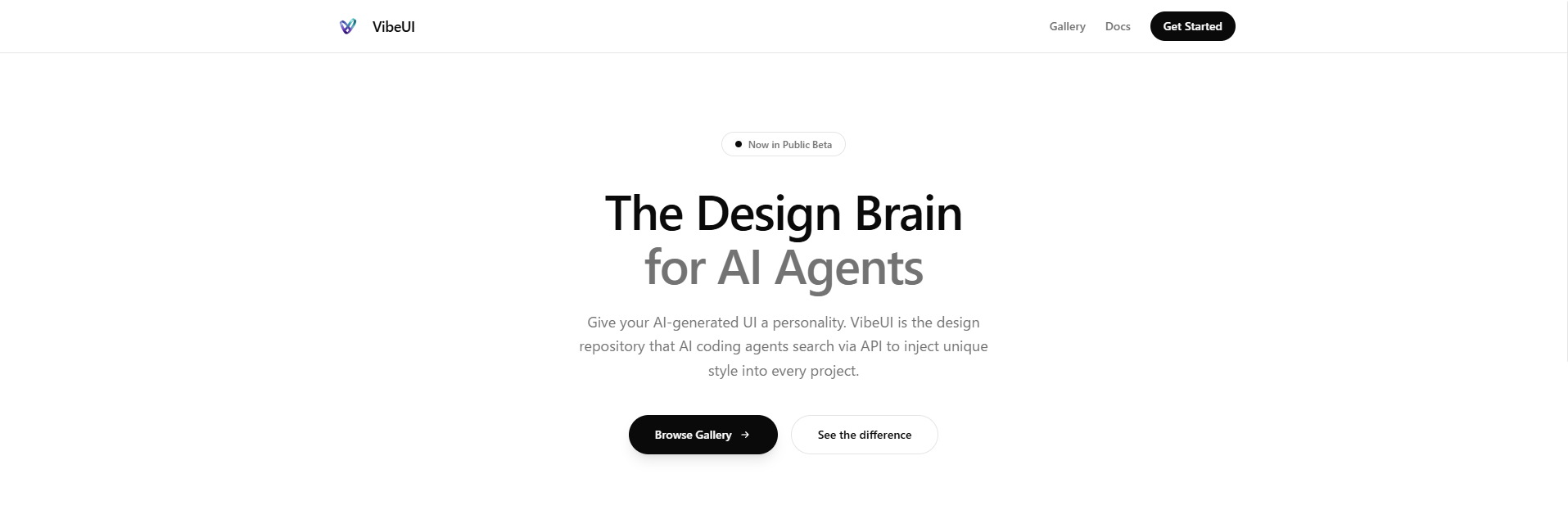 VibeUI - Screenshot 2 showing product features and functionality