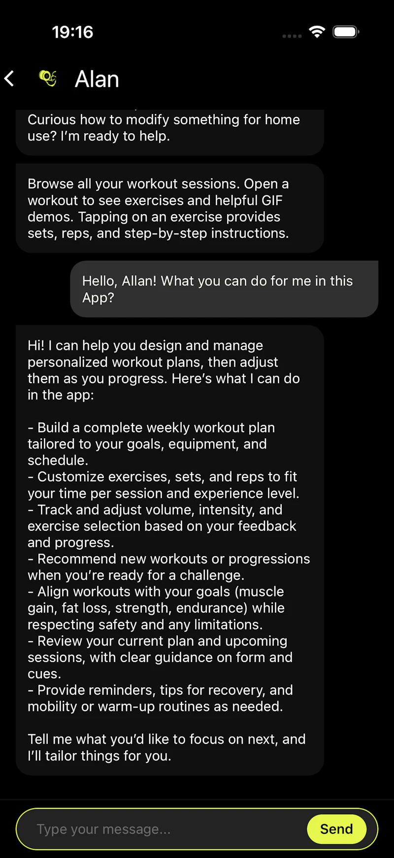 ALAN — AI Fitness Trainer screenshot 8
