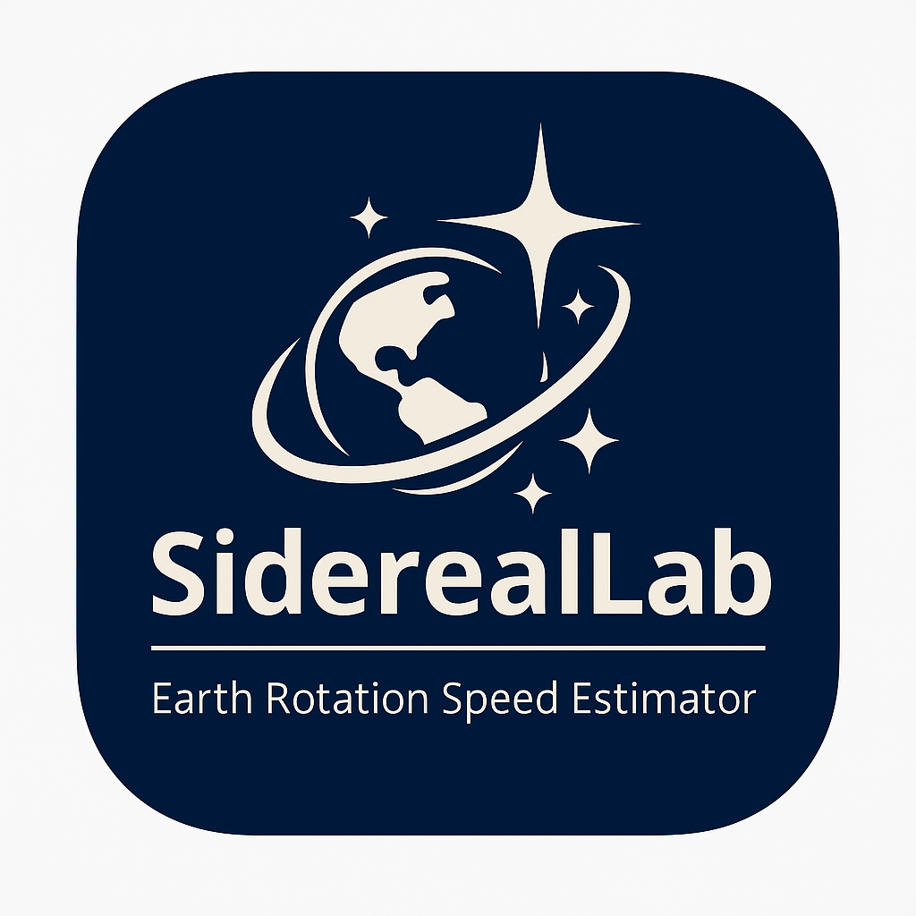 sidereallab iOS가 지금 배포되었습니다 - 지구 회전을 로컬로 측정하십시오 미디어 1