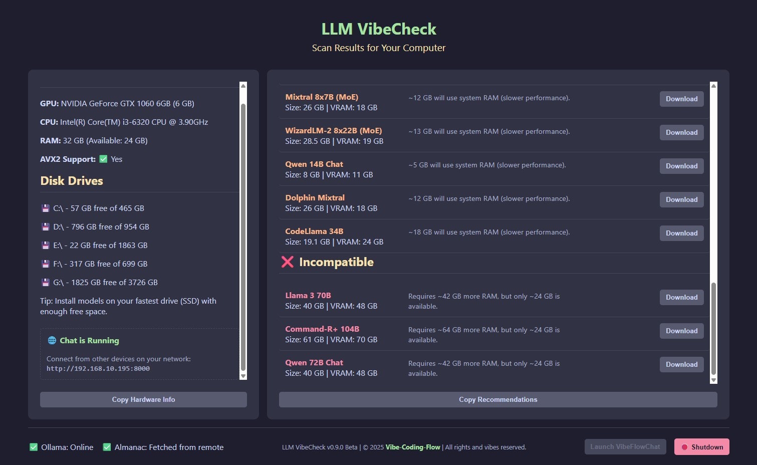 llm vibecheck & vibeflowchat media 3