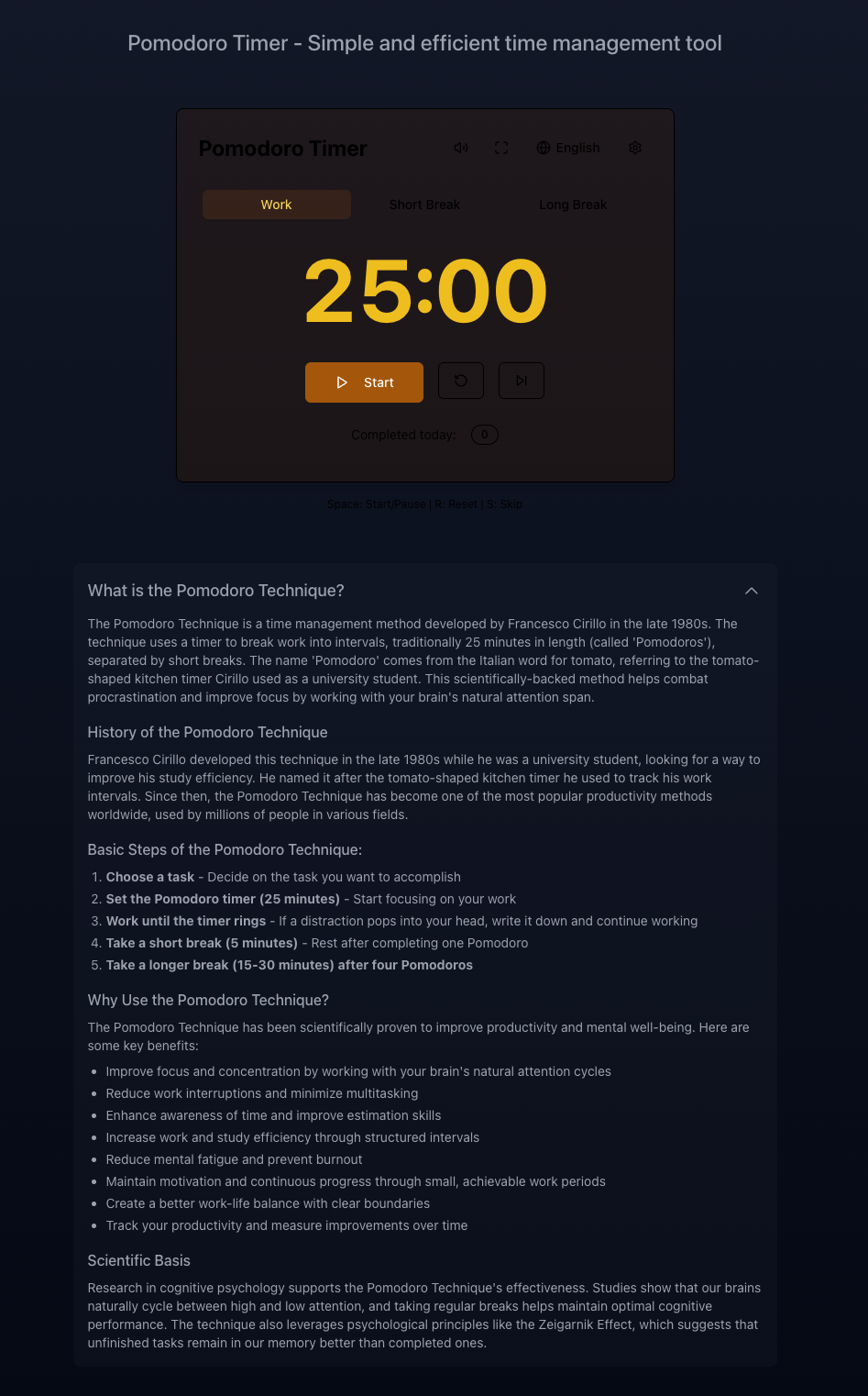 Pomodoro Timer gallery image