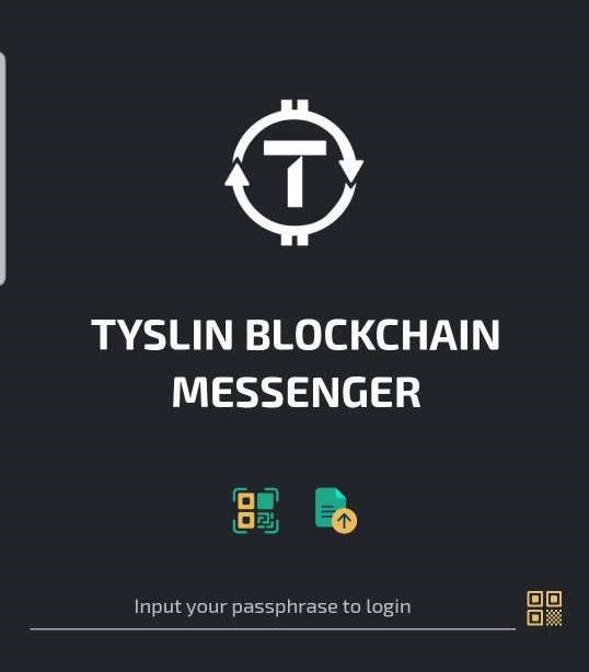 Tyslin Private Blockchain Messenger