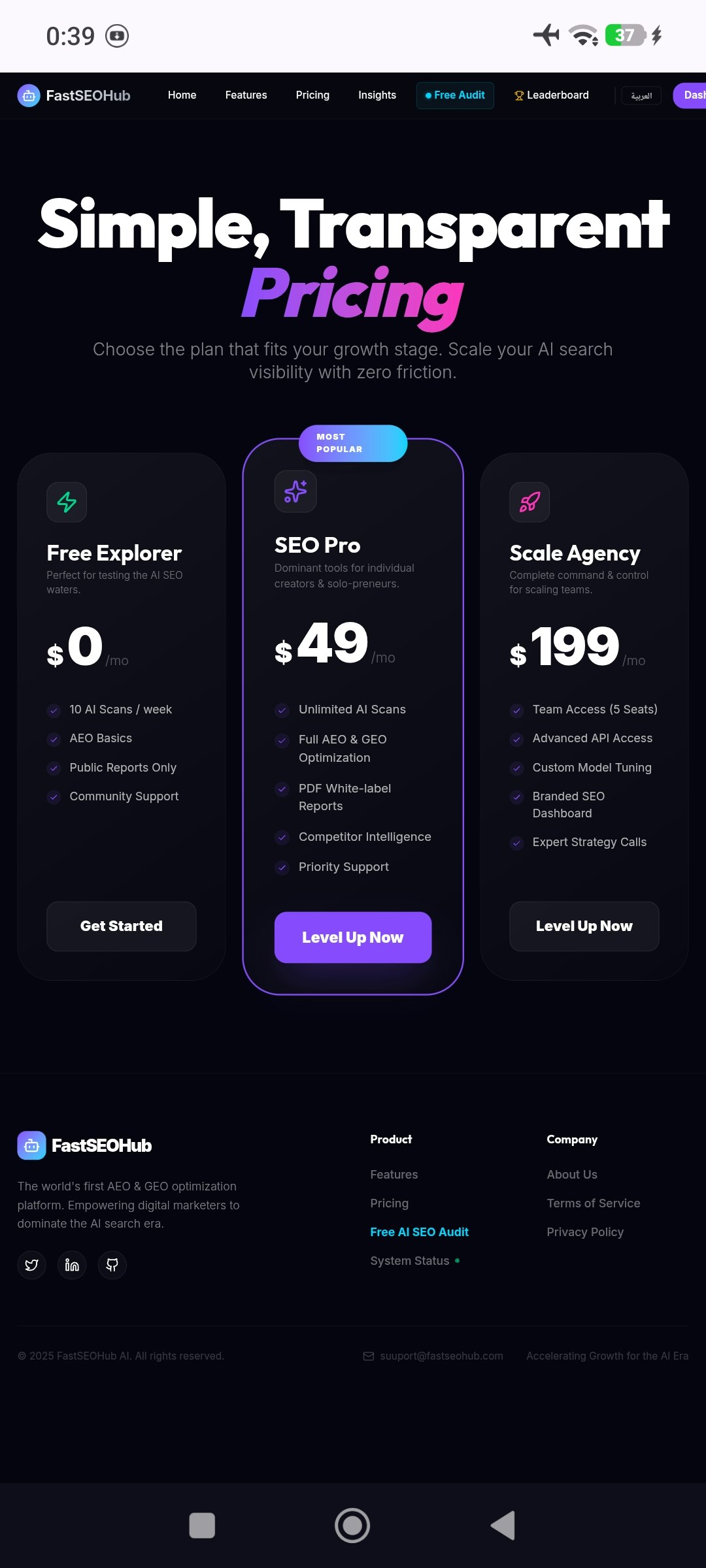 FastSEOHub - Screenshot 2 showing product features and functionality