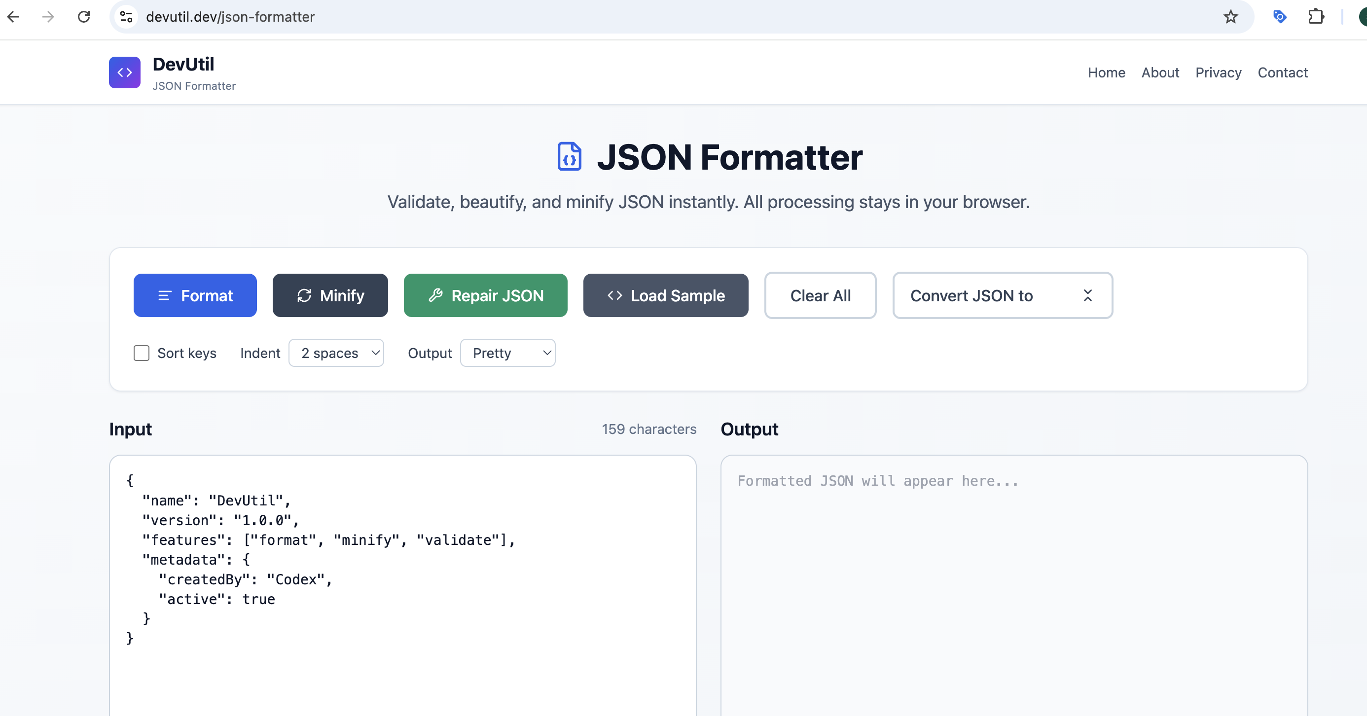 Developer Utilities - Screenshot 2 showing product features and functionality