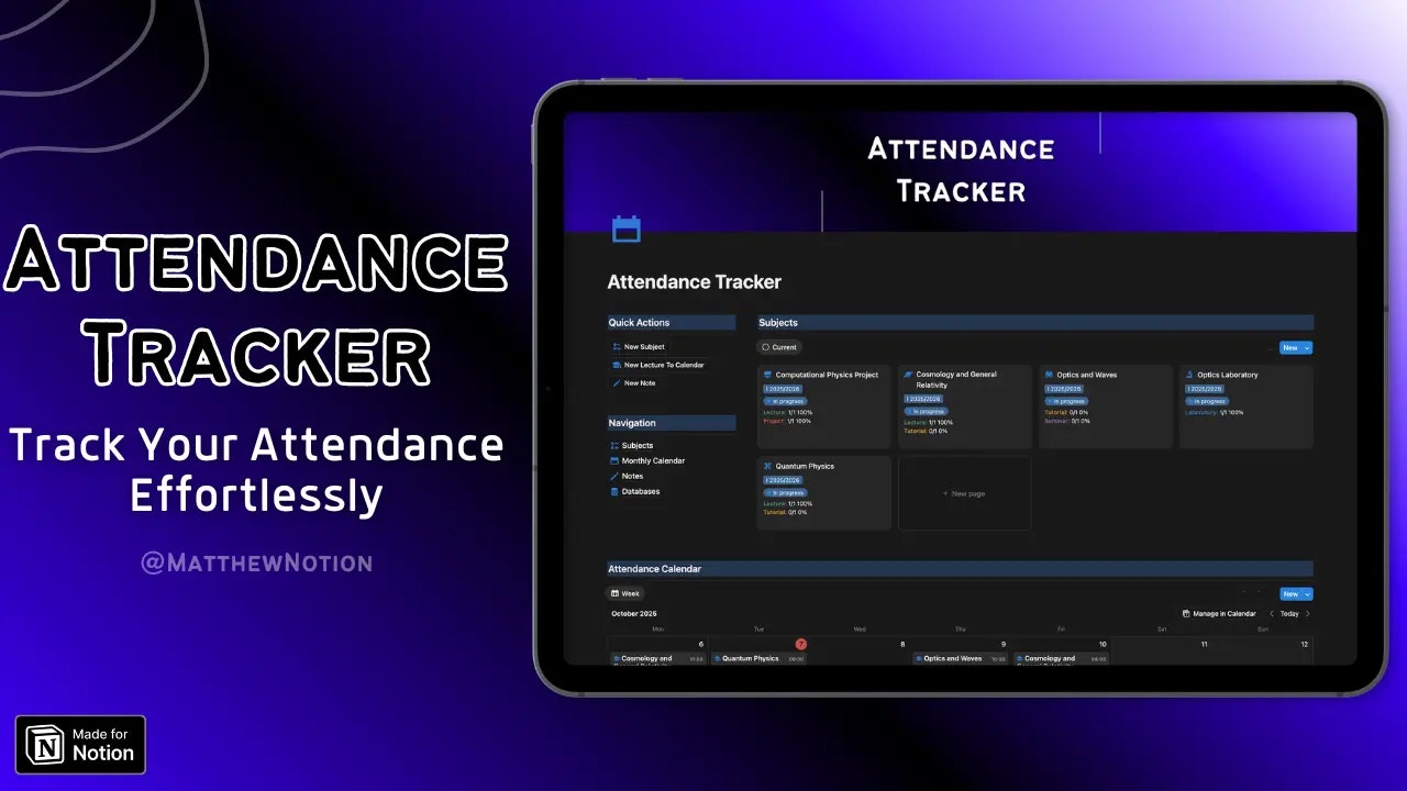 Attendance Tracker
