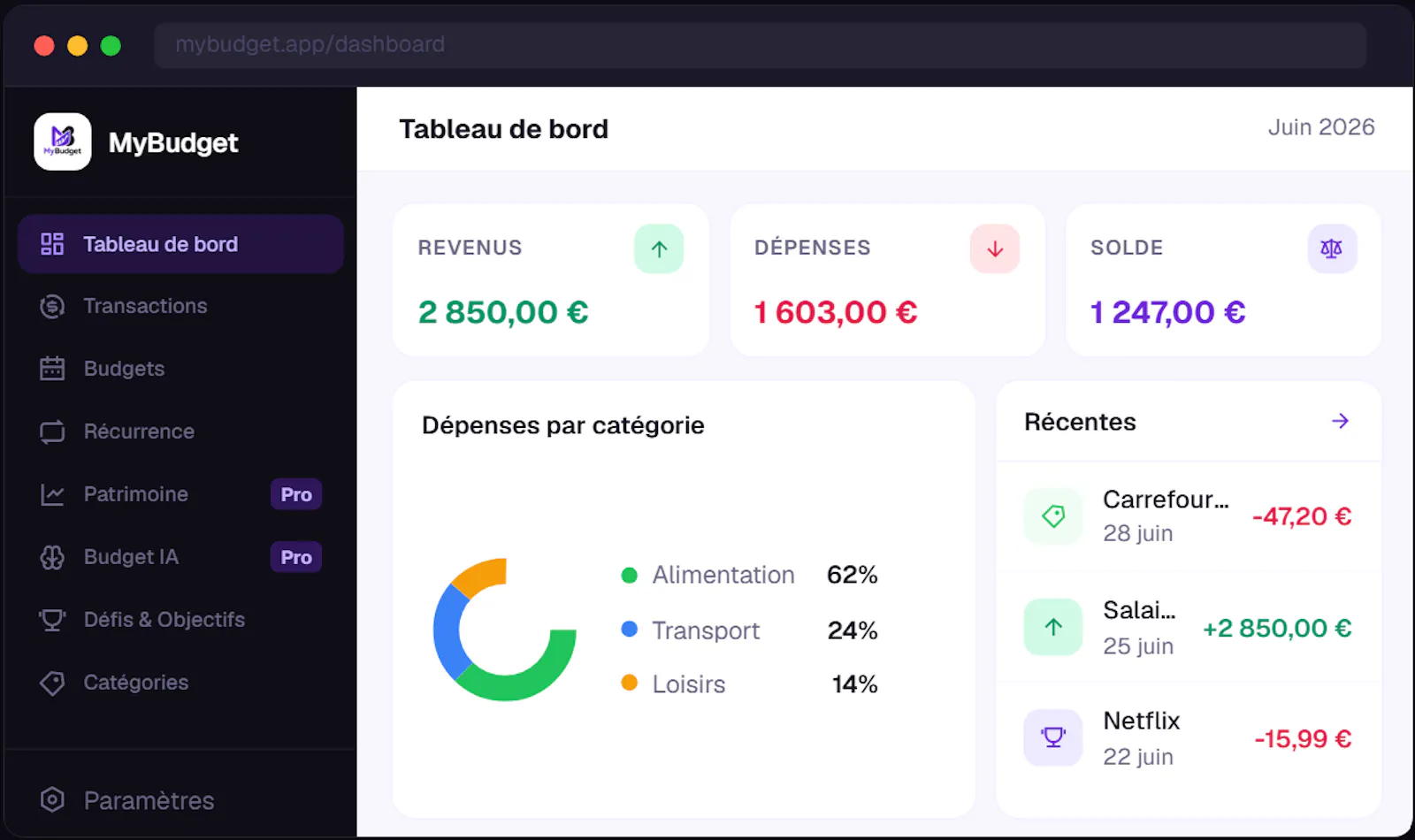 MyBudget screenshot 1