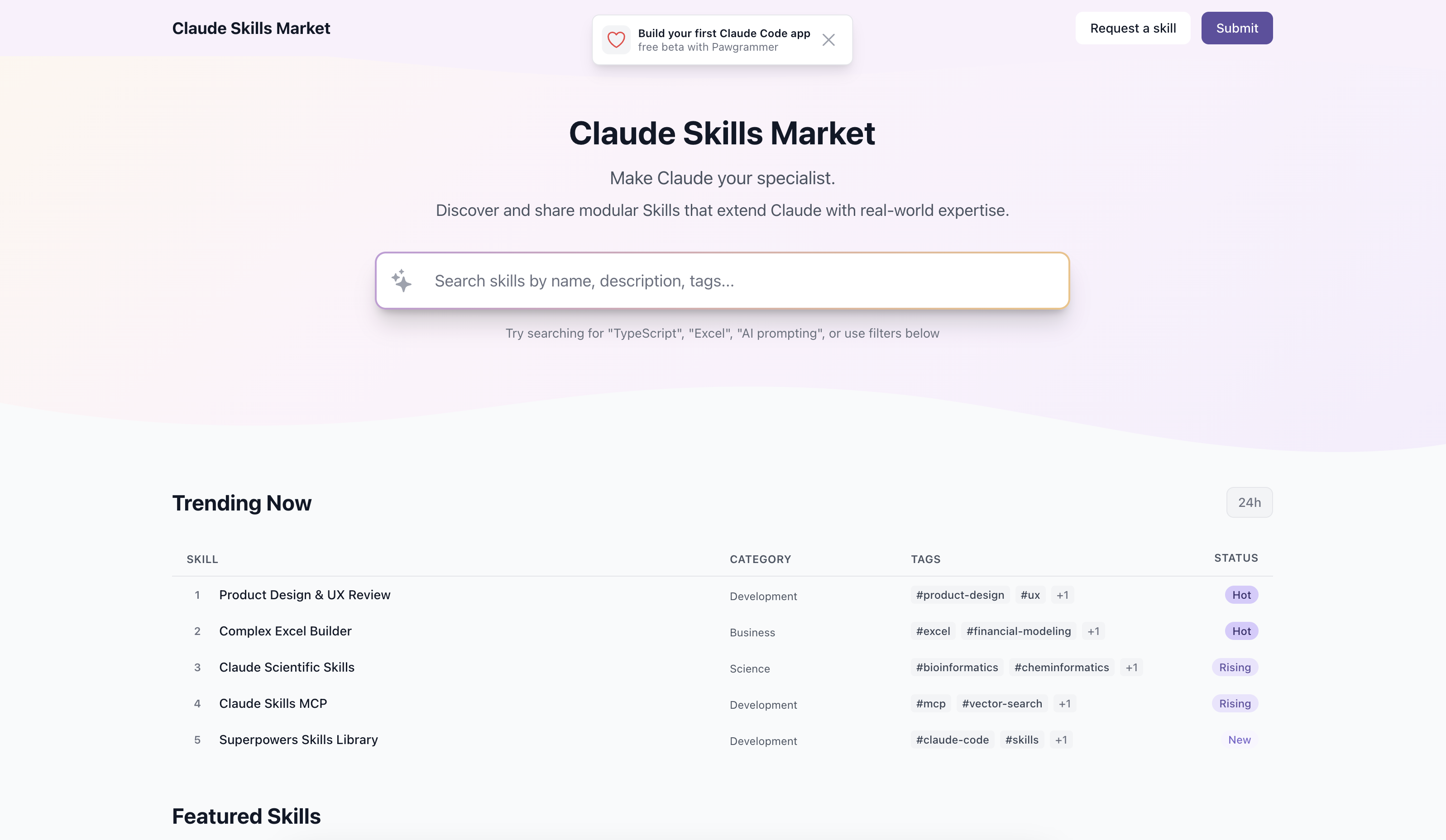 Claude Skills Market gallery image