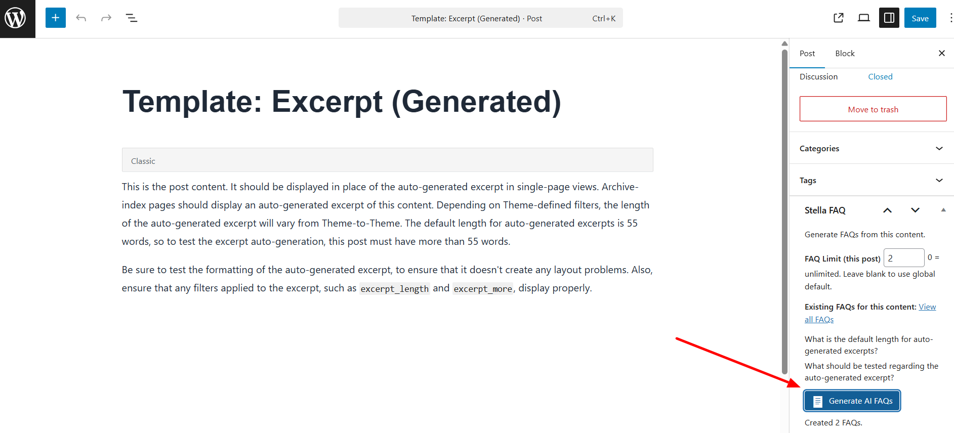 Stella Smart FAQ-AI FAQ Generator Plugin gallery image