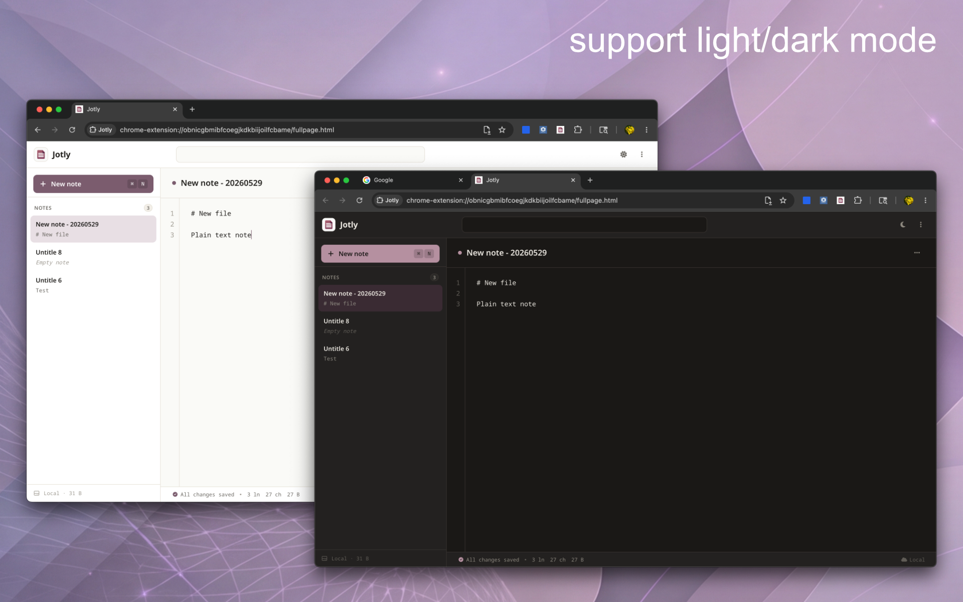 Jotly - chrome extension gallery image
