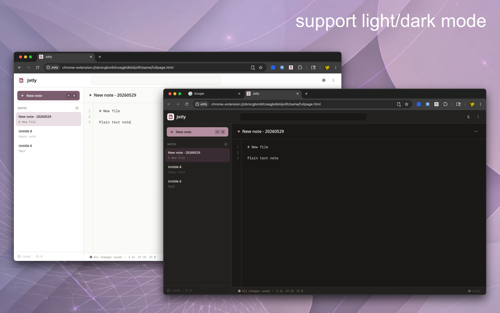 Jotly - chrome extension screenshot 2