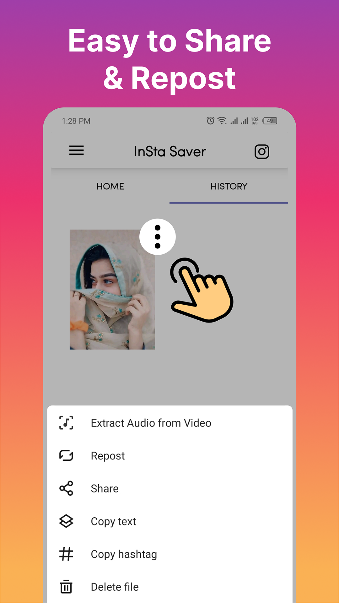 Instagram 미디어 다운로더 - 🚀📱💥 Instagram 비디오, 사진, 릴, IGTV 다운로드 미디어 5