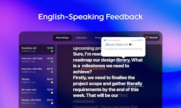 Amplify digital conferences with tailor-made English feedback from Speechy