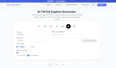 Tiktok Caption Generator gallery image