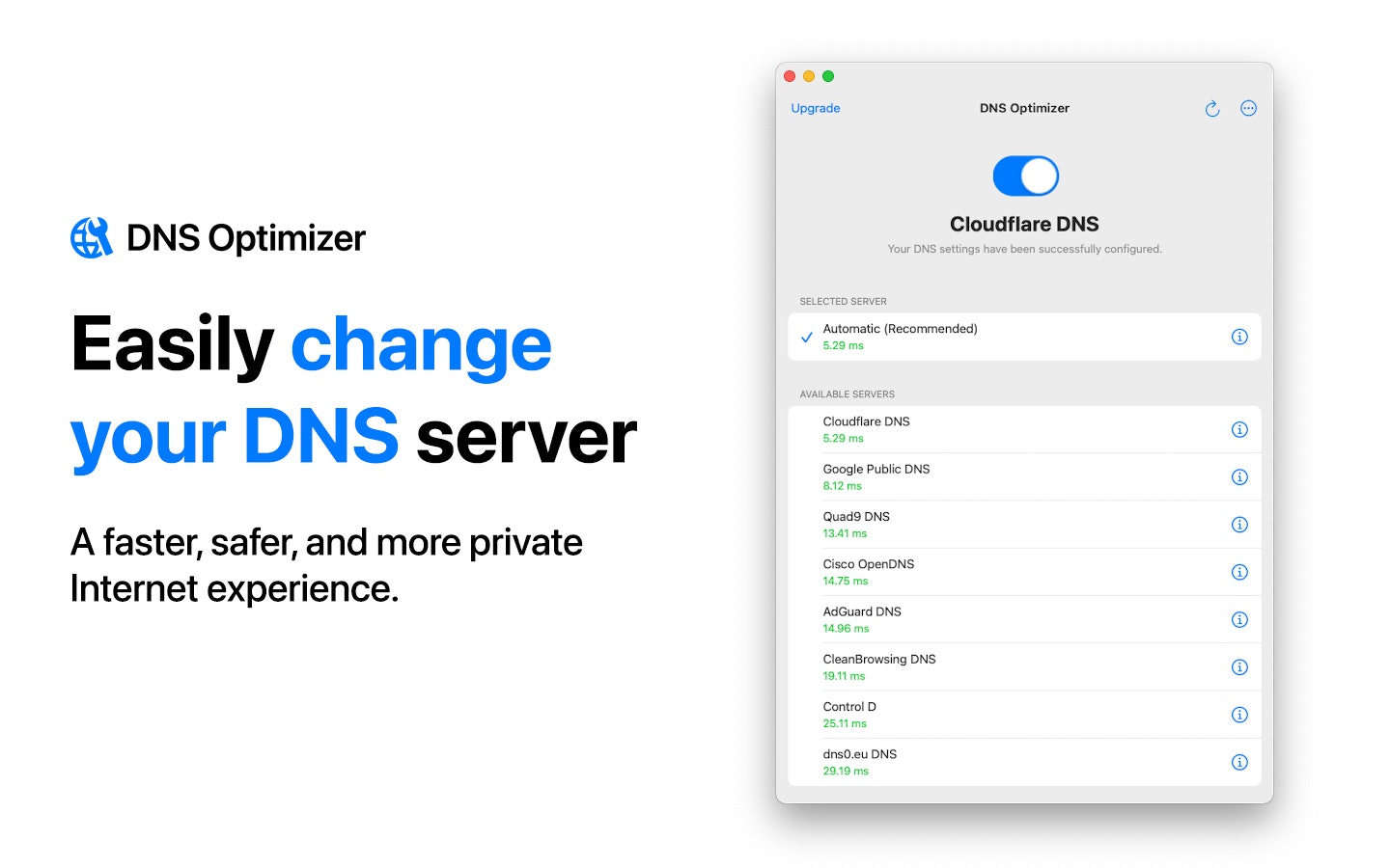DNS Optimizer - App DNS Changer & Benchmarking per iPhone, iPad e Mac media 1