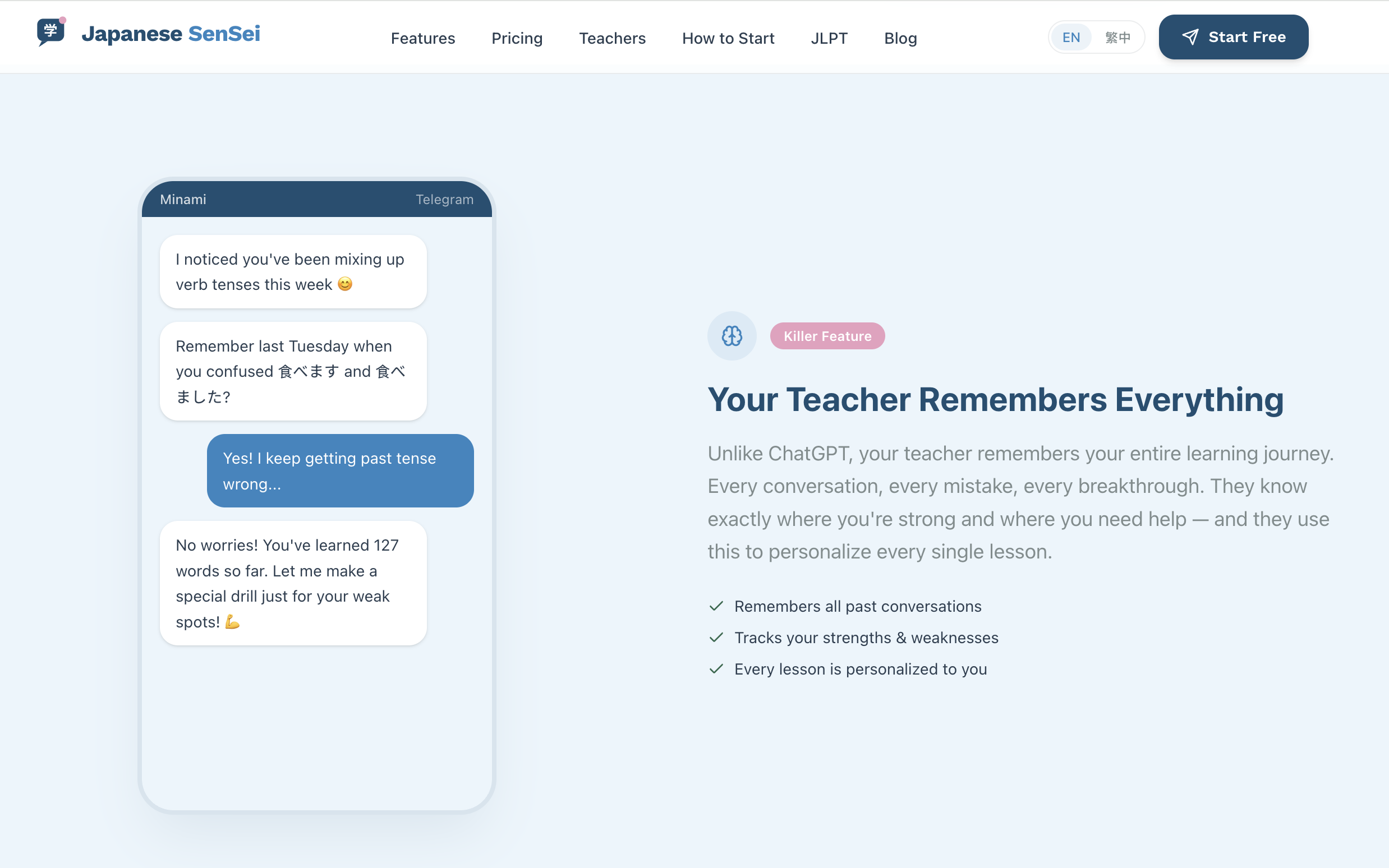 Japanese SenSei - Main product screenshot demonstrating key features and user interface