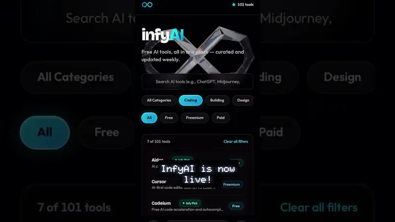 InfyAI screenshot 1 (video preview)