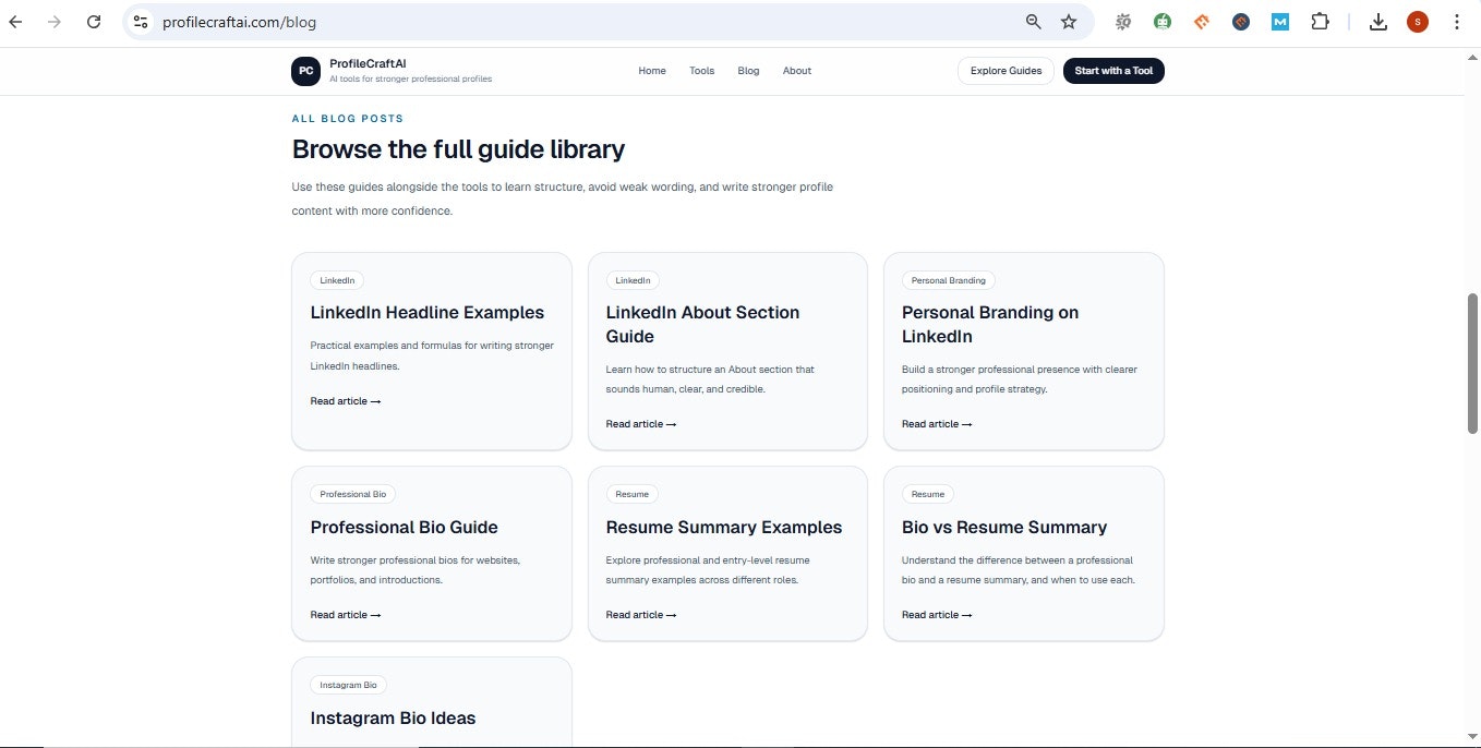 ProfileCraftAI gallery image