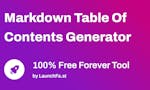 Markdown Table Of Contents Generator image