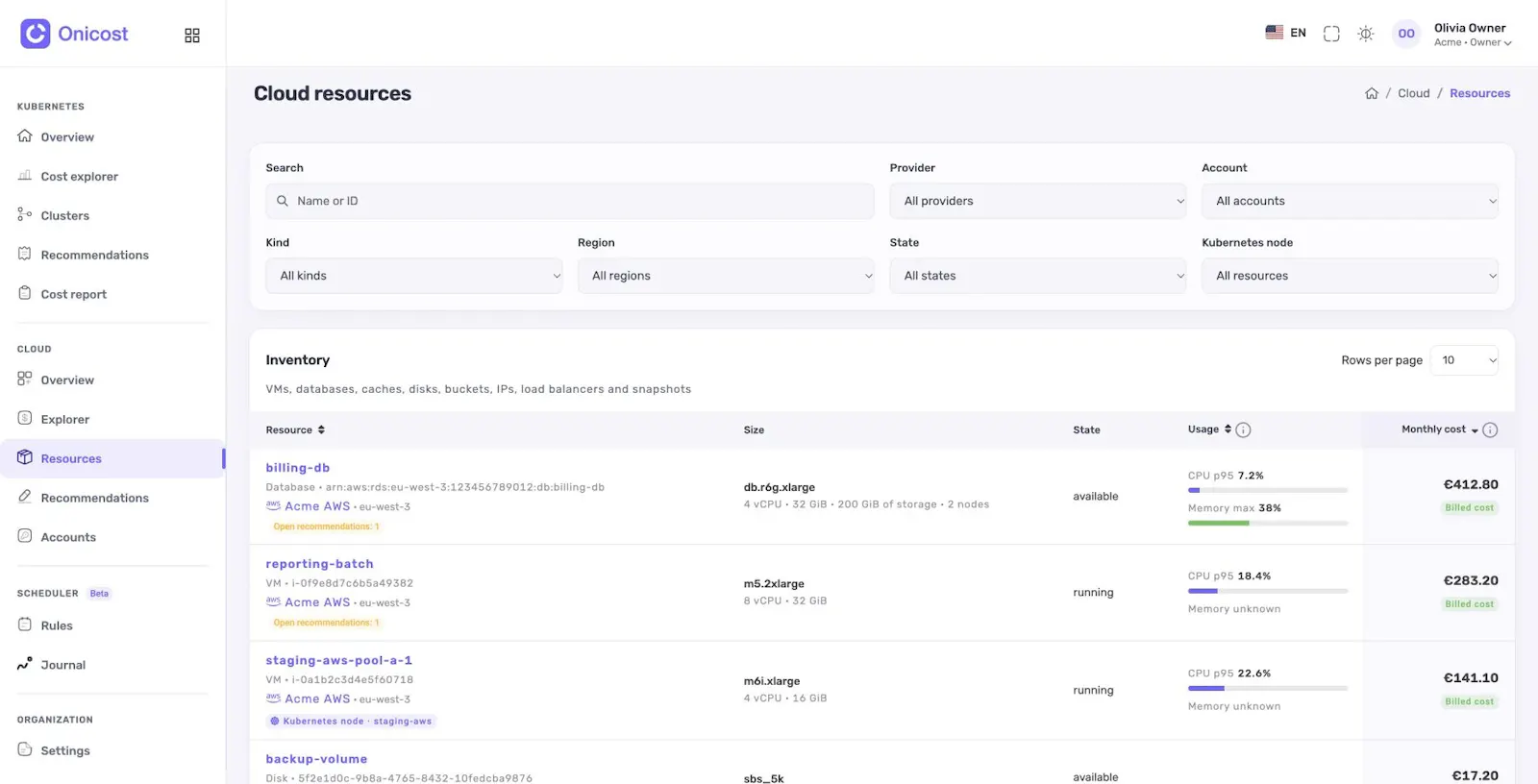 Onicost screenshot 3