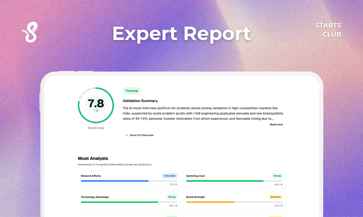 Starts Club - Screenshot 3 showing product features and functionality