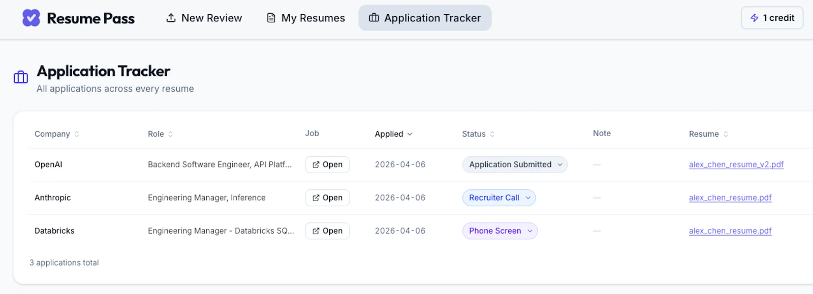 Resume Pass screenshot 6