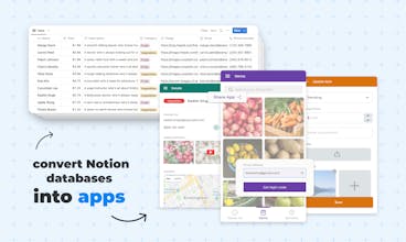 Image displaying the wide array of customizable features available in Notion app creation.