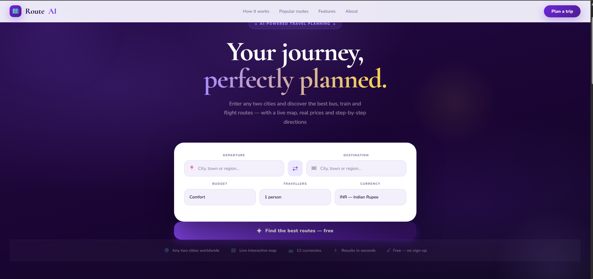 PlanRouteAI gallery image
