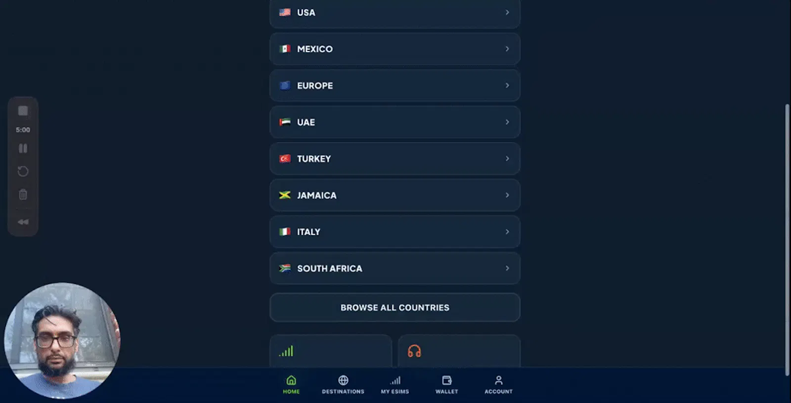 Slide in eSim screenshot 1 (video preview)
