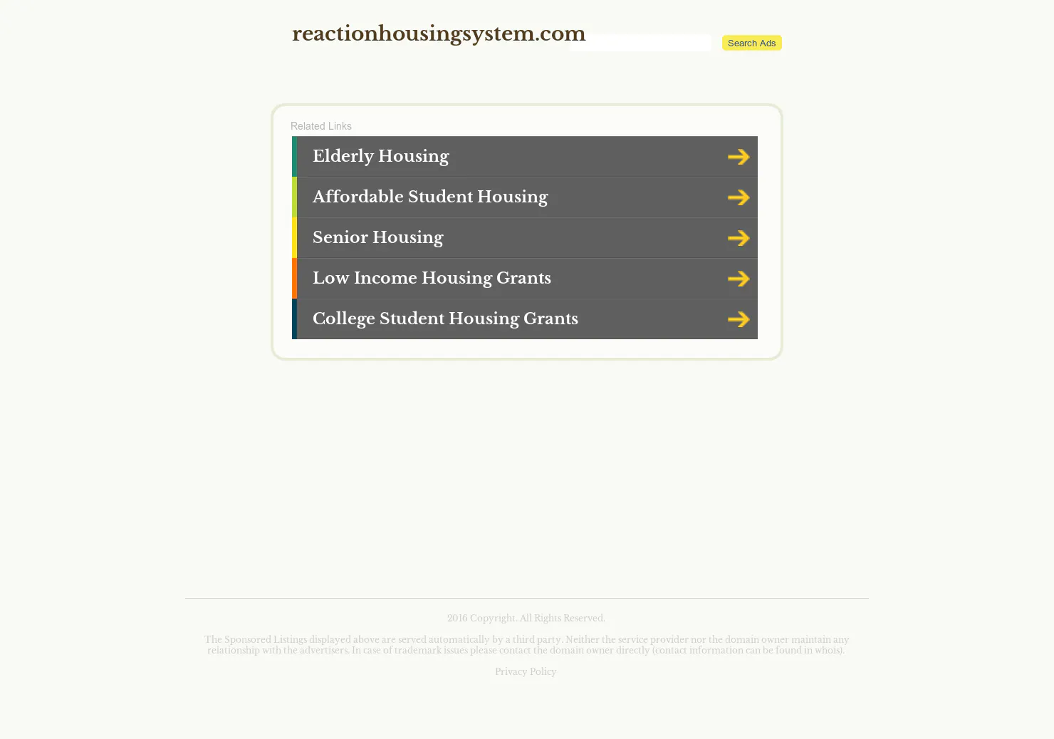 Reaction Housing