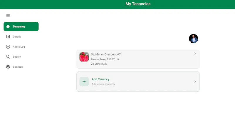 MyRentLog screenshot 1