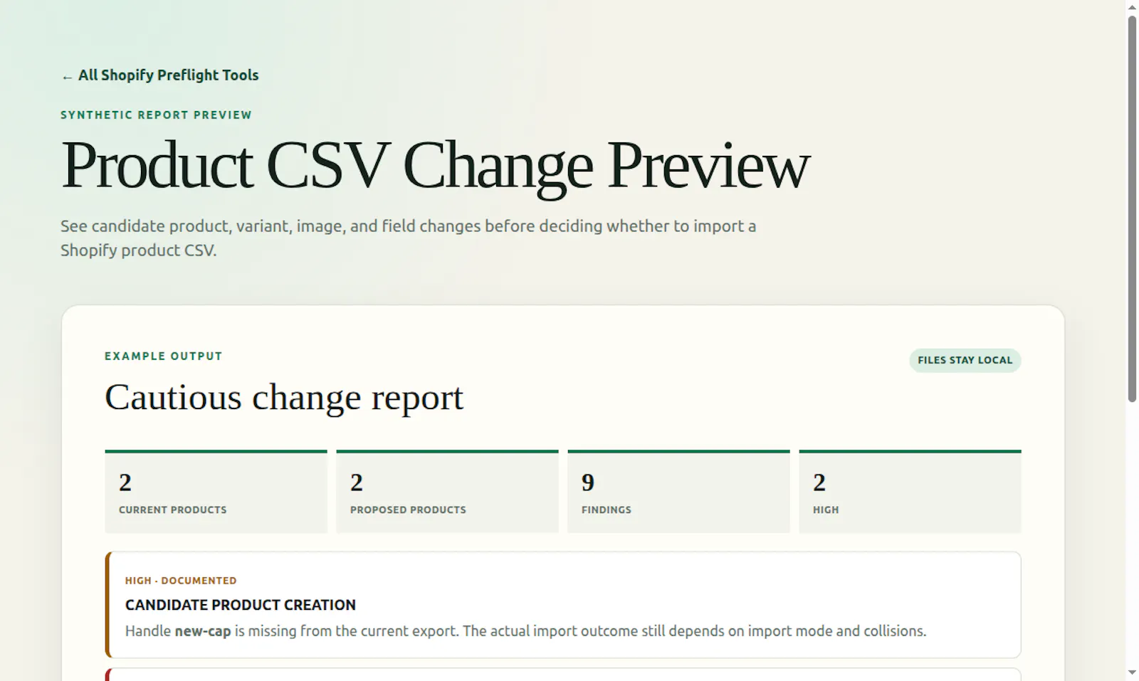 Shopify Preflight Tools screenshot 2