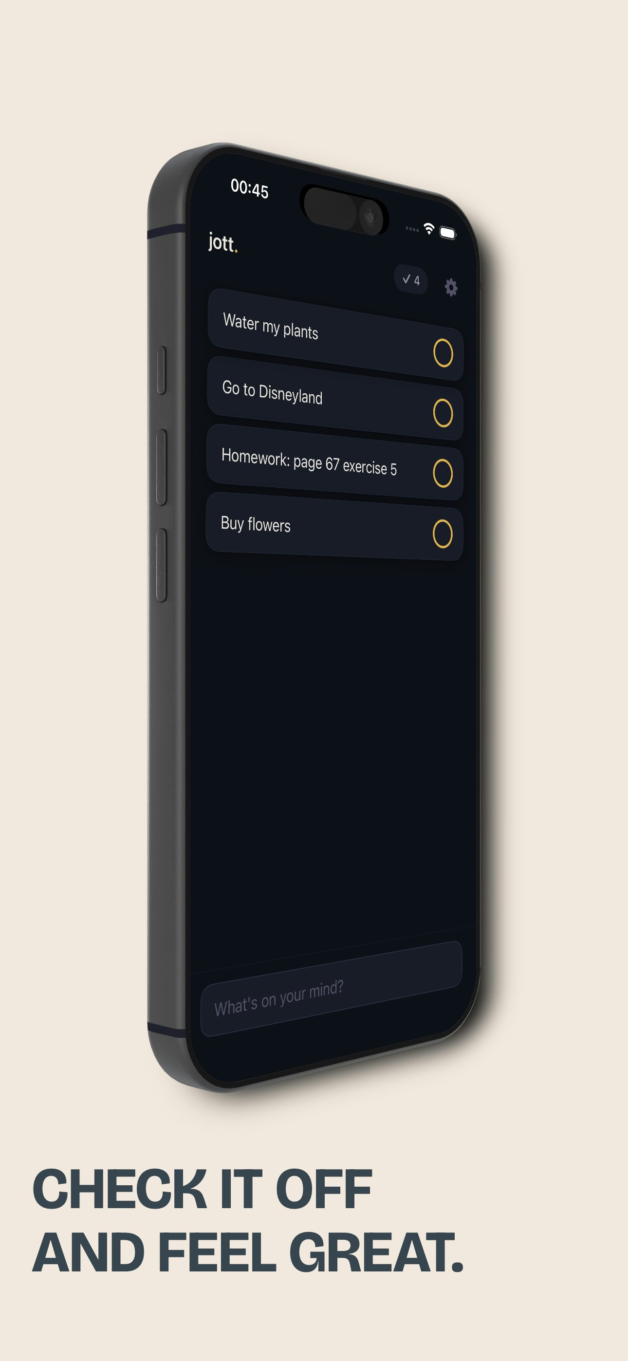 Jott - Simplest To Do App - Screenshot 5 showing product features and functionality