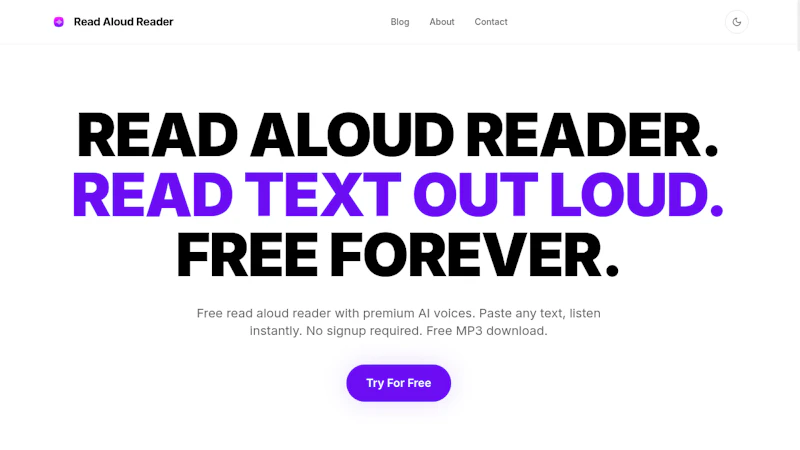 Read Aloud Reader screenshot 2