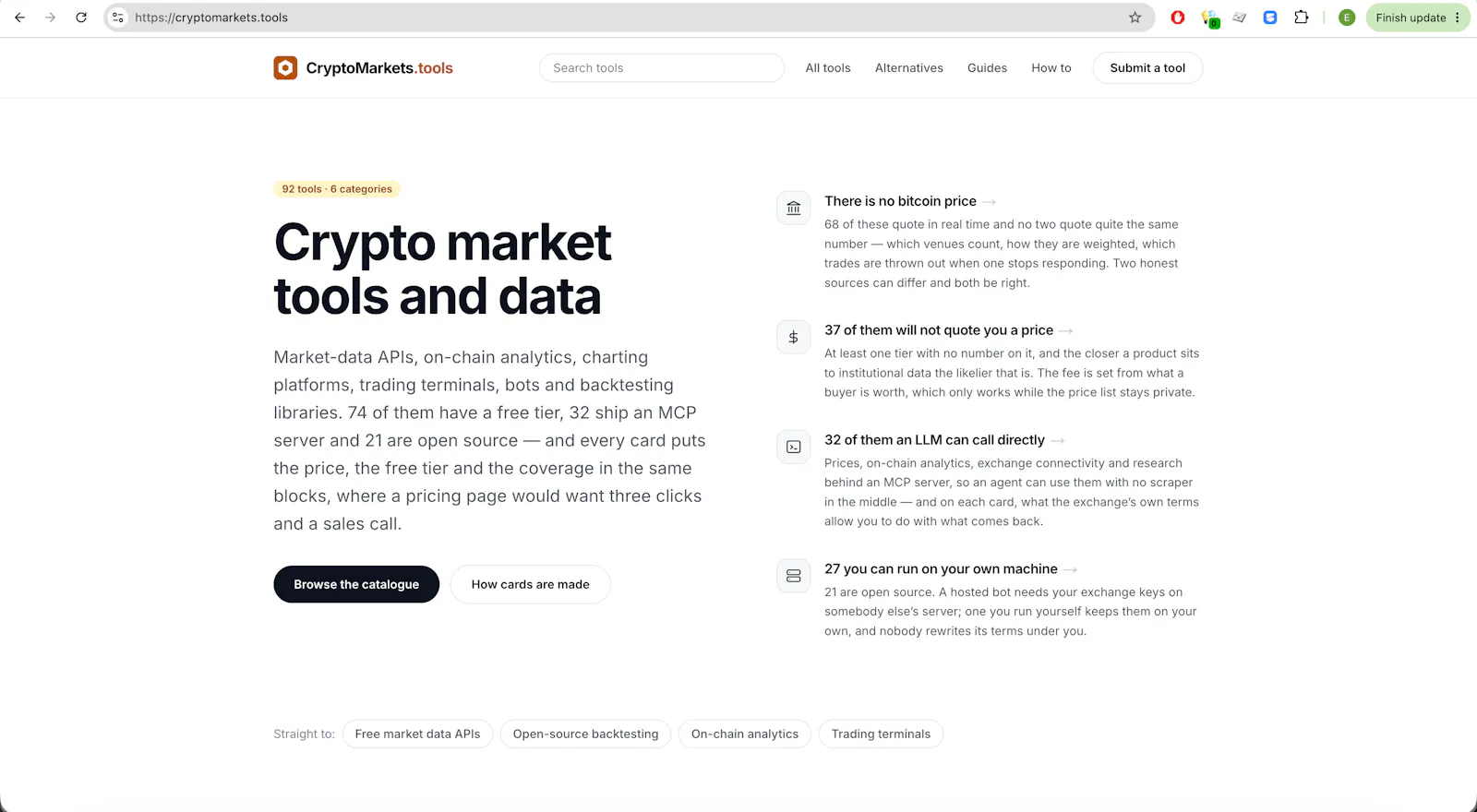 CryptoMarkets.tools screenshot 2