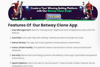 Betway Clone Script gallery image