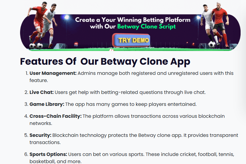 Betway Clone Script media 2
