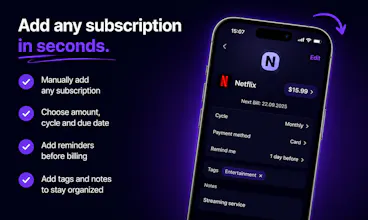 Nexpend - Subscription Tracker gallery image