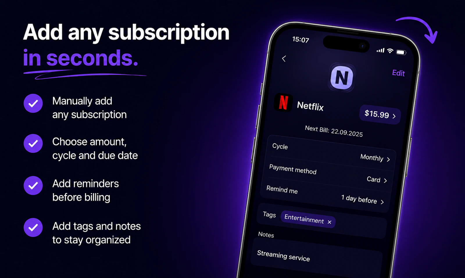 Nexpend - Subscription Tracker screenshot 6
