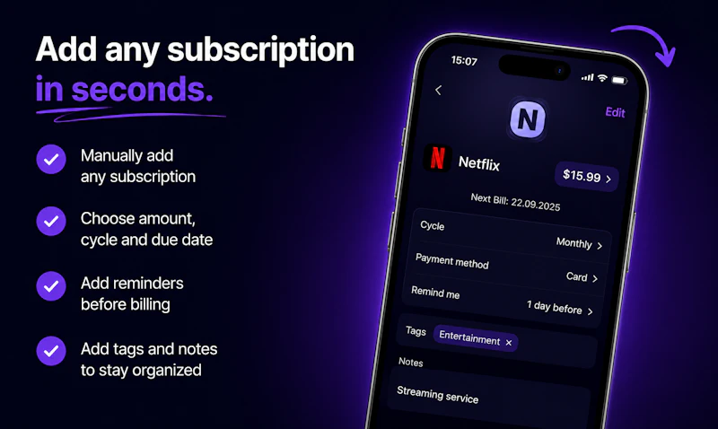 Nexpend - Subscription Tracker screenshot 6